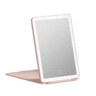 Detailed information about the product Embellir Compact Makeup Mirror w/ LED Light Portable Foldable Travel Beauty Pink