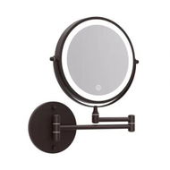 Detailed information about the product Embellir Extendable Makeup Mirror 10X Magnifying Double-Sided Bathroom Brown