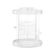 Detailed information about the product Embellir Makeup Case Acrylic Rotating Cosmetic Organizer Storage Display Holder