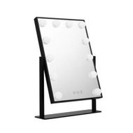 Detailed information about the product Embellir Makeup Mirror 30x48cm Hollywood Vanity with LED Light Rotation Tabletop