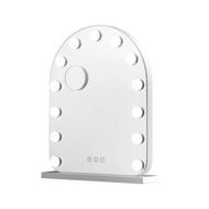 Detailed information about the product Embellir Makeup Mirror 40x50cm Dressing Vanity LED Bulb Light with 5x Magnification White Arch