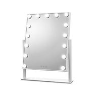 Detailed information about the product Embellir Makeup Mirror 40x50cm Hollywood Vanity with LED Light Rotation Tabletop