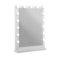 Detailed information about the product Embellir Makeup Mirror 43x61cm Hollywood Vanity with LED Light Tabletop White