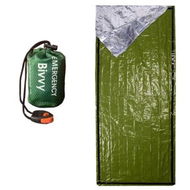 Detailed information about the product Emergency Sleeping Bag, Portable Emergency Blanket for Survival Gear, Thermal Bivy Sack with D-Type Buckle for Camping, Hiking, Outdoor, Green
