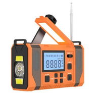 Detailed information about the product Emergency Solar Crank Radio with Flashlight, Weather Radio AM/FM/NOAA Alert Protable Radio for Home and Outdoor, SOS Alarm Emergency Supplies (Orange)
