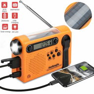 Detailed information about the product Emergency Solar Hand Crank Radio Weather Radio With AM/FM LED Flashlight Reading Lamp 2000mAh Power Bank And SOS Alarm - Long Antenna