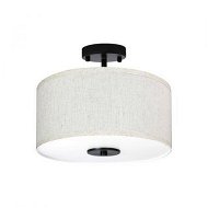 Detailed information about the product Emitto Led Ceiling Light 33cm Modern Bedroom Pendant Lights Linen Shade Flush
