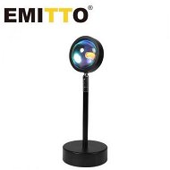 Detailed information about the product EMITTO USB Rainbow Sunset Projection Lamp LED Modern Romantic Night Light Decor