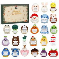 Detailed information about the product Emotional Advent Calendars 2025,24 Days Christmas Advent Calendars With 24 Positive Emotional Toys,Handmade Emotional Support Crochet Toys