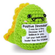 Detailed information about the product Emotional Support Crochet Dolls Handmade Positive Crochet Animals Gifts Emotional Support Plush for Anxiety & Stress Relief Desk Decor