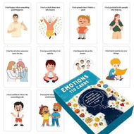 Detailed information about the product Emotions Cards 110 Pack 55 Feelings Therapy Game Mental Health Cognitive Learning Kids Christmas Birthday Gift