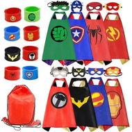 Detailed information about the product Empower Your Little Heroes 8-set Superhero Capes and Slap Bracelets - Perfect for Dress-Up, Parties, and Imaginative Play