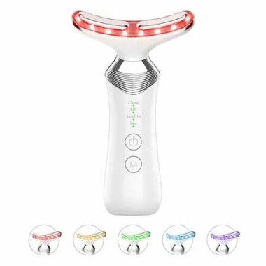 EMS Light Lifting LED Neck Massager Skin Care Electronic Essence Penetration Microcurrent Conduction Warming Lifting Pulse Induction