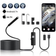 Detailed information about the product Endoscope Camera with Light, 5 Meters Semi-Rigid Snake Inspection Camera for iOS and Android