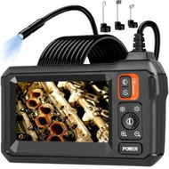 Detailed information about the product Endoscope Camera with Light Borescope Camera with 4.3 Inch IPS Screen 1080P HD with 8 LED Lights Waterproof Endoscope for Sewer-5M