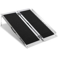 Detailed information about the product EQUIPMED 91cm Portable Folding Aluminium Access Ramp, 272kg Rated, Black Ultra-Grip, for Wheelchair, Mobility Scooter