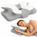 Ergonomic Cervical Memory Foam Pillow for Neck and Shoulder Support, Butterfly Shape Support Pillow with Breathable Cover for Side Sleepers (Grey). Available at Crazy Sales for $29.95