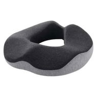 Detailed information about the product Ergonomic Donut Seat Cushion Memory Foam for Long Sitting, Pressure Relief and Posture Support Ideal Gift for Office Home (Black and Grey)