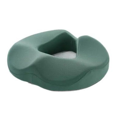 Ergonomic Donut Seat Cushion Memory Foam for Long Sitting, Pressure Relief and Posture Support Ideal Gift for Office Home (Green)