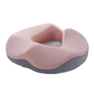 Detailed information about the product Ergonomic Donut Seat Cushion Memory Foam for Long Sitting, Pressure Relief and Posture Support Ideal Gift for Office Home (Pink and Grey)