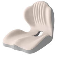 Detailed information about the product Ergonomic Lumbar and Seat Support Cushion,2 in 1 Memory Foam Cushion with Coccyx Hollow Design for Office Chair Home Use,Relieves Back & Hip Pressure Beige