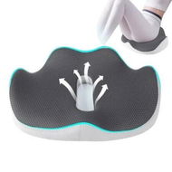 Detailed information about the product Ergonomic Seat Cushion for Office Chair Memory Foam for Tailbone Sciatica Back Pain Relief Washable Cover Non Slip Base Gift COL Gray