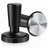 Detailed information about the product Espresso Coffee Tamper with Calibrated Spring-loaded 25lb/30lbs Replacement Springs Ripple Base Black Premium Barista Tool Anodized Aluminum (51mm)