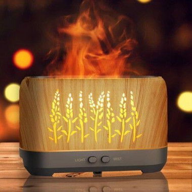 Essential Oil Diffuser With Flame Light Upgraded Super Quiet Diffusers For Aromatherapy Essential Oils Mist Humidifiers With