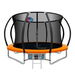 Everfit 10FT Trampoline for Kids w/ Ladder Enclosure Safety Net Rebounder Orange. Available at Crazy Sales for $389.95