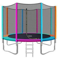 Detailed information about the product Everfit 12FT Trampoline for Kids w/ Ladder Enclosure Safety Net Pad Gift Round