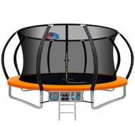 Detailed information about the product Everfit 12FT Trampoline for Kids w/ Ladder Enclosure Safety Net Rebounder Orange