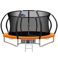 Detailed information about the product Everfit 12FT Trampoline for Kids w/ Ladder Trampoline Enclosure Safety Net Rebounder Orange