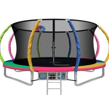 Everfit 14FT Trampoline for Kids w/ Ladder Enclosure Safety Net Rebounder