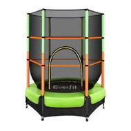 Detailed information about the product Everfit 4.5FT Trampoline for Kids Trampoline w/ Enclosure Safety Net Rebounder Gift Green