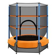 Detailed information about the product Everfit 4.5FT Trampoline for Kids w/ Enclosure Safety Net Rebounder Gift Orange