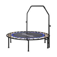 Detailed information about the product Everfit 48inch Round Trampoline Kids Exercise Fitness Adjustable Handrail Blue