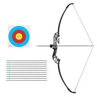 Detailed information about the product Everfit 55lbs Bow Arrow Set Recurve Takedown Archery Hunting for Beginner Green