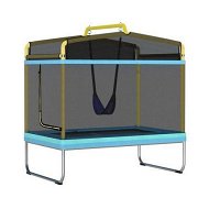 Detailed information about the product Everfit 6FT Trampoline for Kids w/ Enclosure Safety Net Swing Rectangle Yellow