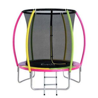 Everfit 6FT Trampoline for Kids w/ Ladder Enclosure Safety Net Rebounder