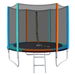 Everfit 8FT Trampoline for Kids w/ Ladder Enclosure Safety Net Pad Gift Round. Available at Crazy Sales for $259.95