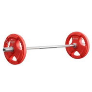 Detailed information about the product Everfit Barbells Set 36kg 120cm Dumbbell Barbell Plate Weight Lifting Home Gym Red Lifting