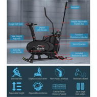 Detailed information about the product Everfit Exercise Bike 4 in 1 Elliptical Cross Trainer Home Gym Indoor Cardio