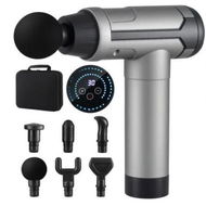 Detailed information about the product Everfit Massage Gun 30 Speed 6 Heads Vibration Muscle Massager Chargeable Black