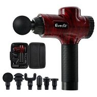 Detailed information about the product Everfit Massage Gun 30 Speed 6 Heads Vibration Muscle Massager Chargeable Red