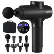 Detailed information about the product Everfit Massage Gun 30 Speed 8 Heads Vibration Muscle Massager Chargeable Black