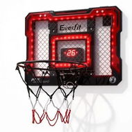 Detailed information about the product Everfit Mini Basketball Hoop Over Door Indoor LED Scoreboard Kids Set 40x30cm
