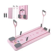 Detailed information about the product Everfit Pilates Reformer Abdominal Exercise Board Push Up Set Fitness Pink