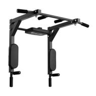 Detailed information about the product Everfit Pull Up Bar Dip Station Multi Gym 150kg Home Power Station Black Red