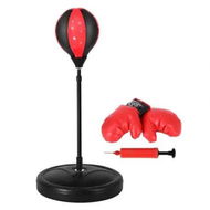 Detailed information about the product Everfit Punching Boxing Bag Stand Set Gloves with Pump Height Adjustable