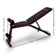 Detailed information about the product Everfit Weight Bench Adjustable FID Bench Press Home Gym 150kg Capacity